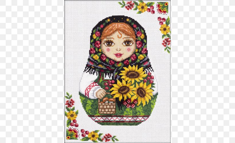 Cross Stitch Patterns Cross-stitch Matryoshka Doll Embroidery, PNG, 500x500px, Cross Stitch Patterns, Art, Backstitch, Bead, Bead Embroidery Download Free