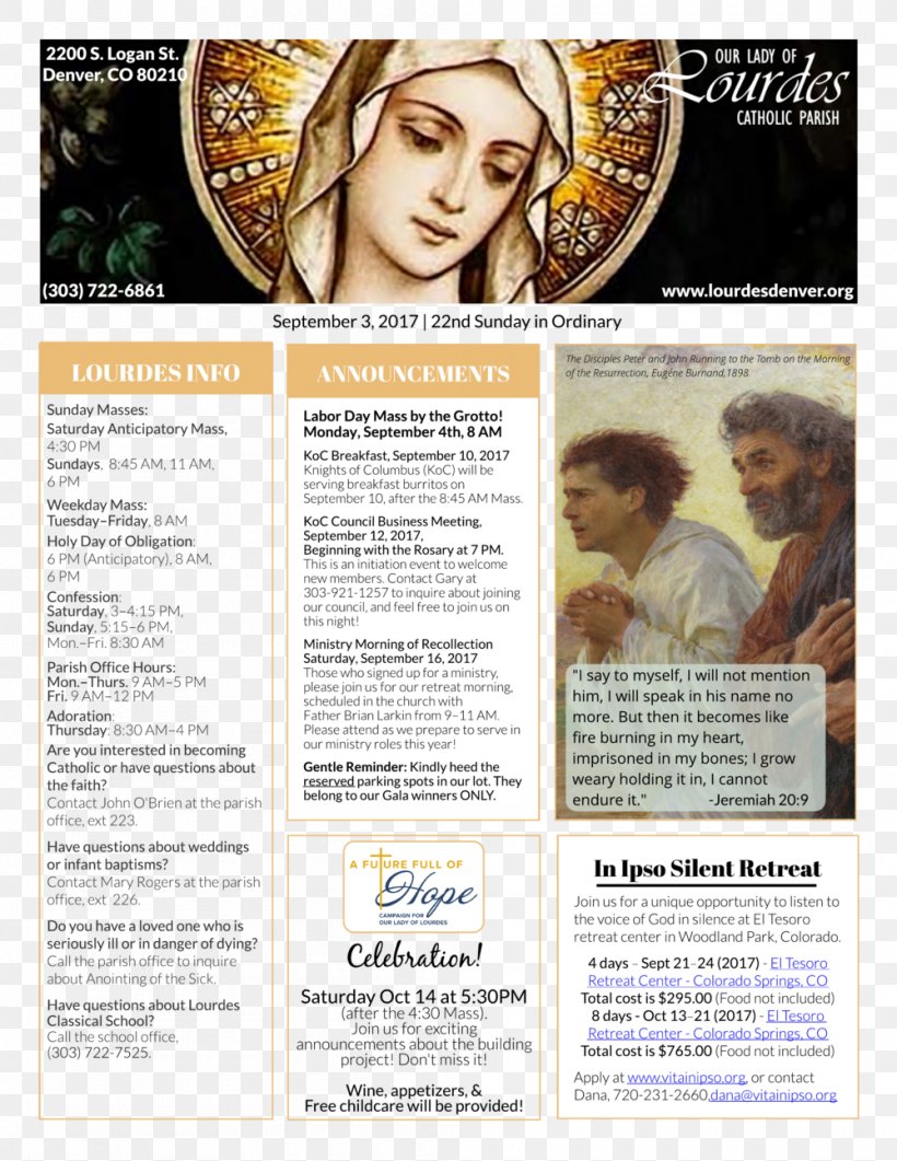 Mary Lourdes Ordinary Time Mass Holy Day Of Obligation, PNG, 1000x1294px, 4th Sunday Of Advent, 2017, 2018, Mary, Advertising Download Free