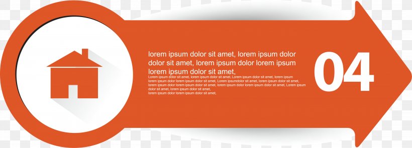 Arrow, PNG, 5478x1971px, Orange, Area, Brand, Designer, Label Download Free