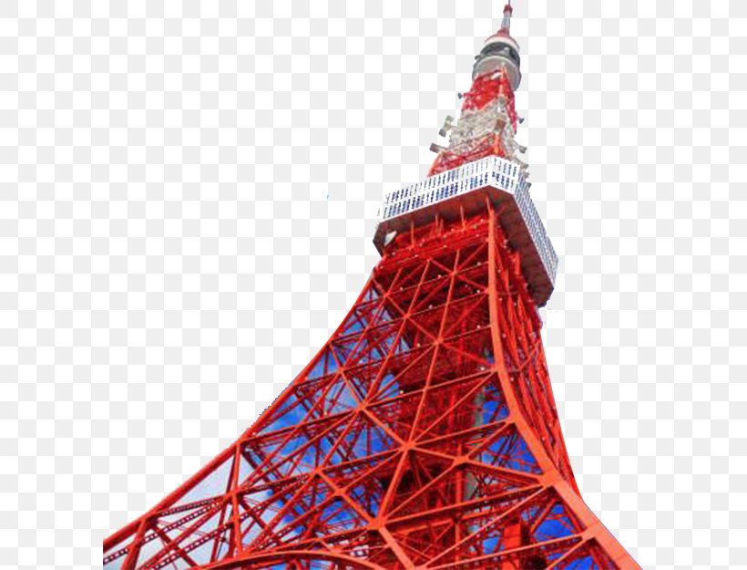 Tokyo Tower, PNG, 593x625px, Tokyo Tower, Christmas Tree, Gratis, Japan, Qyercom Download Free