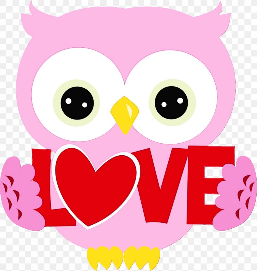 Valentines Day Cartoon, PNG, 1484x1564px, Watercolor, Android, Bird, Bird Of Prey, Cartoon Download Free