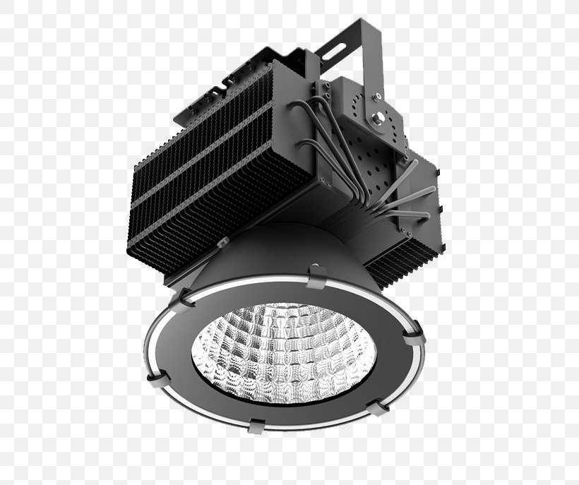 Light-emitting Diode Floodlight Lighting LED Lamp, PNG, 680x687px, Light, Cob Led, Crane, Floodlight, Highmast Lighting Download Free