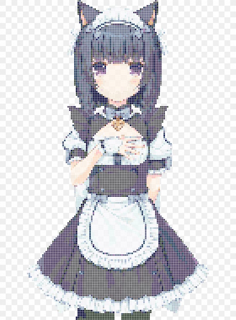 Nekopara Cosplay Catgirl French Maid, PNG, 980x1330px, Watercolor, Cartoon, Flower, Frame, Heart Download Free