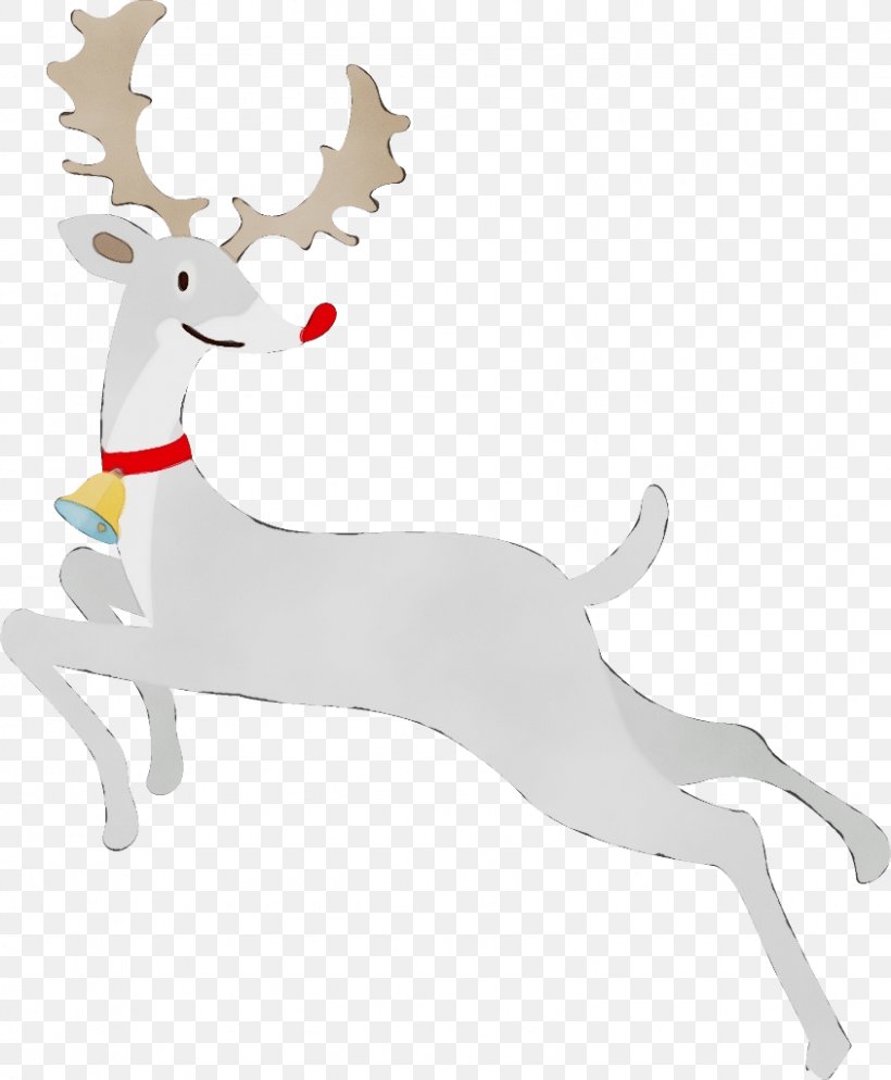 Reindeer, PNG, 844x1024px, Watercolor, Animal Figure, Antler, Deer, Fawn Download Free