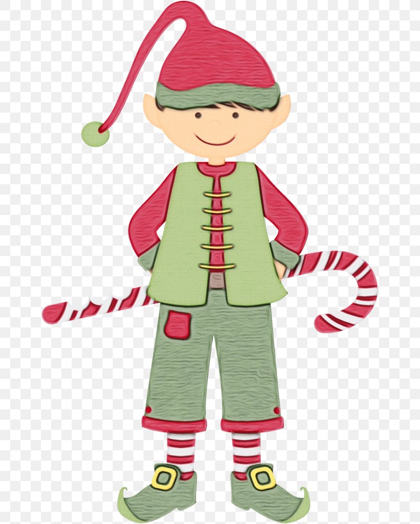 Christmas Elf, PNG, 659x1024px, Watercolor, Cartoon, Christmas, Christmas Elf, Costume Download Free