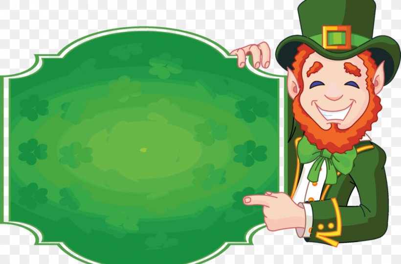 Leprechaun Saint Patrick's Day Clip Art, PNG, 981x646px, Leprechaun, Cartoon, Fictional Character, Flowering Plant, Fotosearch Download Free