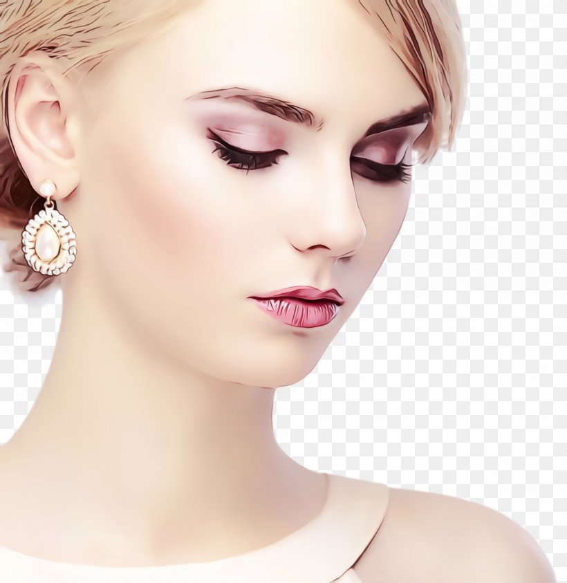 Make-up, PNG, 1972x2028px, Watercolor, Beauty, Bijin, Blond, Bob Cut Download Free