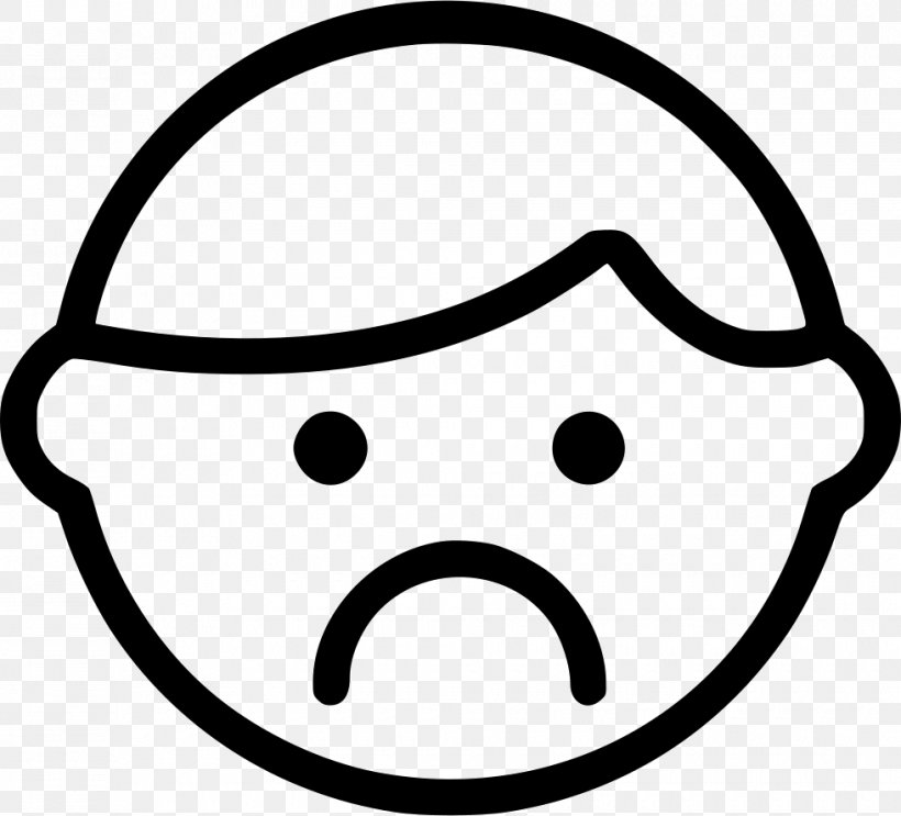 Emoticon Crying, PNG, 980x888px, Emoticon, Avatar, Black, Black And White, Crying Download Free