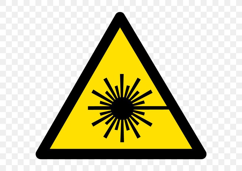 Laser Light Hazard Symbol Warning Sign, PNG, 580x580px, Laser, Area, Hazard, Hazard Symbol, Label Download Free