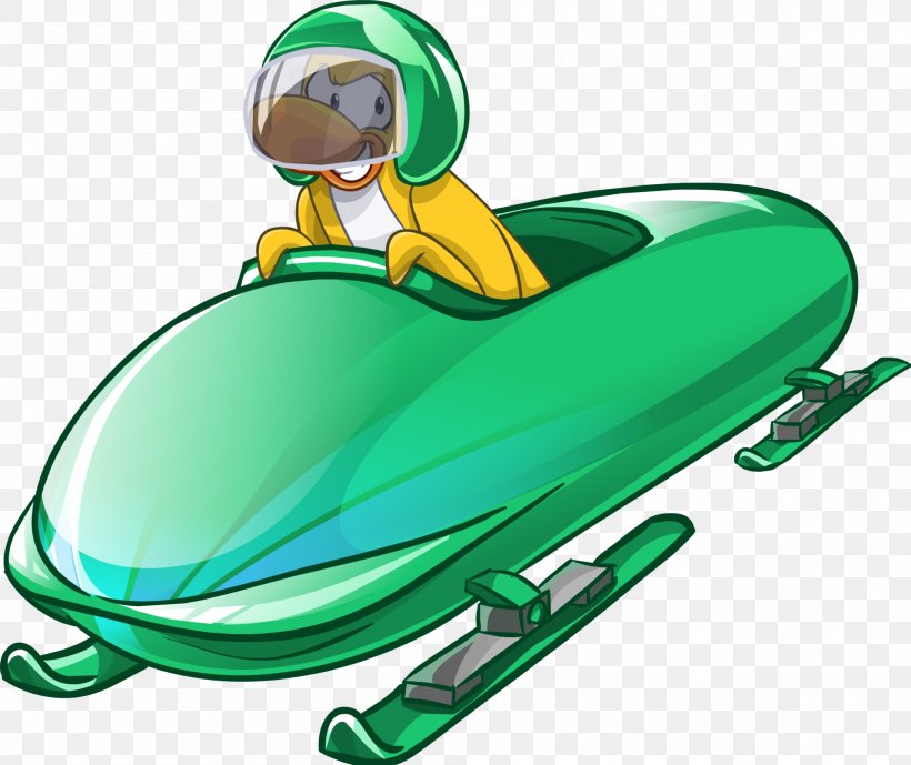Winter Cartoon, PNG, 2000x1681px, Club Penguin, Bobsleigh, Drawing, Green, Luge Download Free