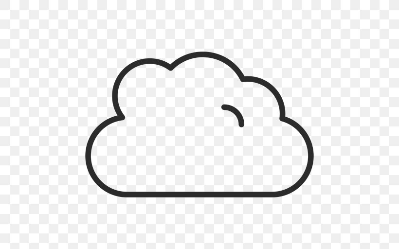 Clip Art Cloud Illustration Image, PNG, 512x512px, Cloud, Area, Black And White, Heart, Icon Design Download Free