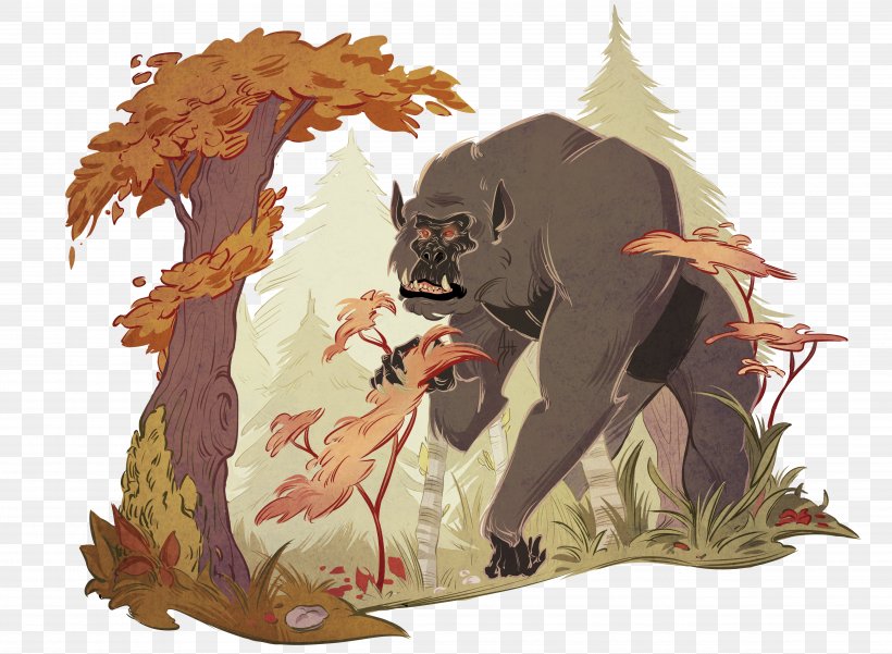 Bigfoot Legendary Creature Yeti Mythology, PNG, 5031x3690px, Bigfoot, Bear, Carnivoran, Fauna, Fictional Character Download Free