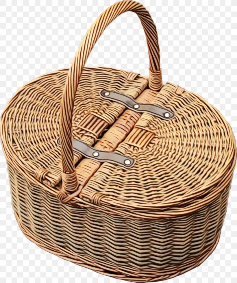 Wicker Basket Picnic Basket Storage Basket Hamper, PNG, 1000x1195px, Watercolor, Basket, Gift Basket, Hamper, Home Accessories Download Free