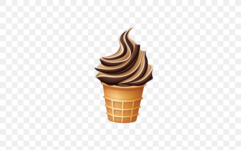 Ice Cream Cone Chocolate Ice Cream Soft Serve, PNG, 512x512px, Ice Cream, Buttercream, Chocolate, Chocolate Ice Cream, Cone Download Free