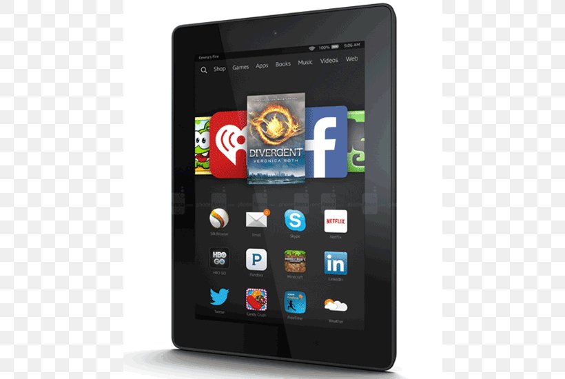 Amazon.com Fire HDX Android Wi-Fi Computer, PNG, 550x550px, Amazoncom, Amazon Kindle, Android, Cellular Network, Communication Device Download Free