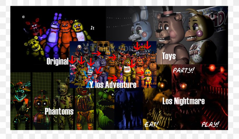 Animatronics Five Nights At Freddy's 4 Ghoul Ghost Halloween, PNG, 1200x700px, Animatronics, Animaatio, Art, Collage, Comcast Download Free