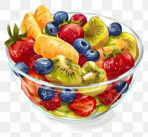 Fruit Salad - Vibrant Bowl Of Fresh Fruits Illustration PNG