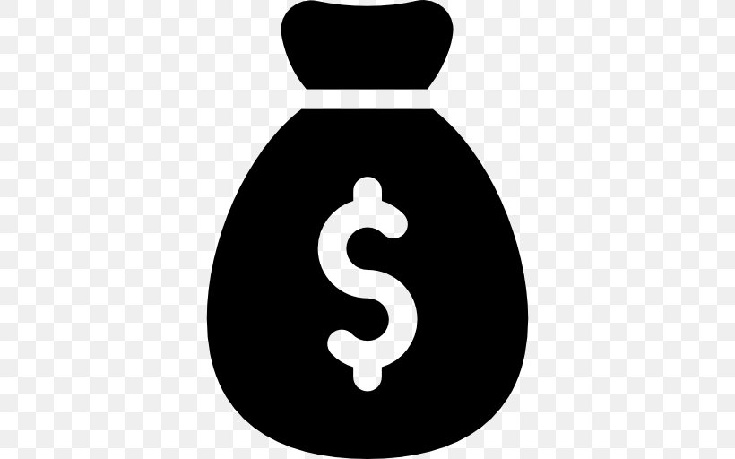 Money Bag Currency Symbol Dollar Sign Bank, PNG, 512x512px, Money Bag, Bag, Bank, Black And White, Call Money Download Free