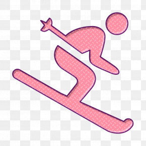 Sports Icon Ski Icon Skiing Stickman Icon PNG