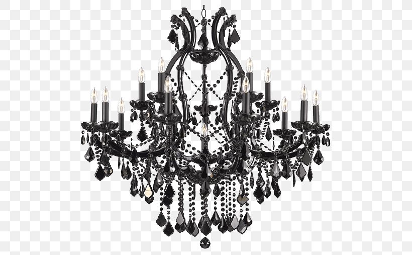Chandelier Lighting Ceiling Crystal, PNG, 563x507px, Chandelier, Black, Black And White, Ceiling, Crystal Download Free