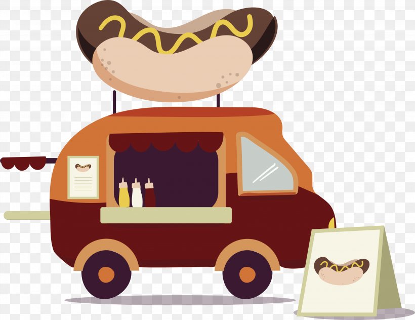 Hot Dog Sushi Take-out Dining Car, PNG, 3583x2763px, Hot Dog, Artworks, Cartoon, Clip Art, Diner Download Free