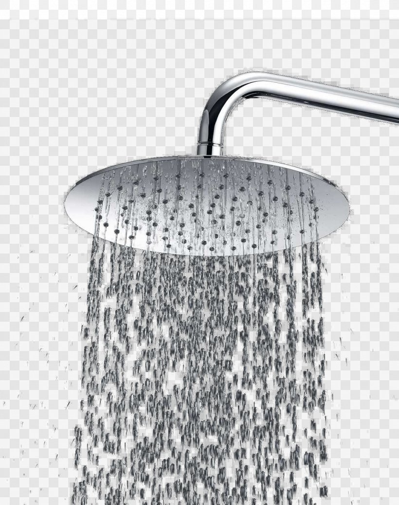 Shower Bathing Tap, PNG, 1100x1390px, Shower, Bathing, Black And White, Drop, Hot Water Dispenser Download Free