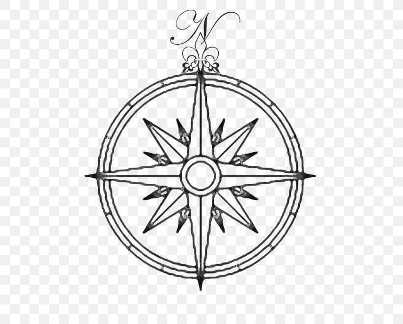 Compass Rose Wind Rose Drawing, PNG, 600x660px, Compass Rose, Area, Black And White, Cartography, Compas Download Free