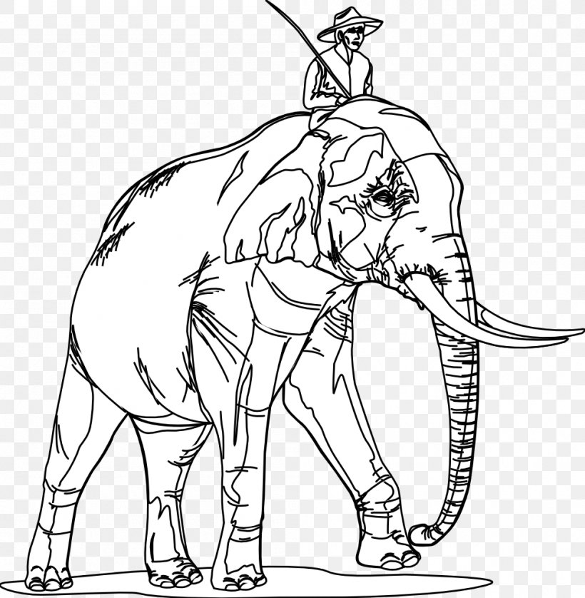 Line Art Indian Elephant Black And White Danse Macabre Drawing, PNG, 999x1021px, Line Art, African Elephant, Art, Black And White, Carnivoran Download Free