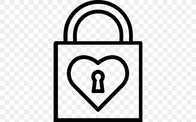 Padlock Love Lock Door, PNG, 512x512px, Padlock, Area, Black And White, Brand, Business Download Free