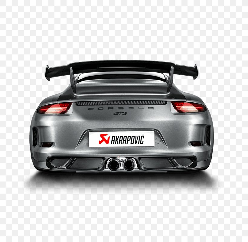 Porsche 911 GT3 R (991) Exhaust System Car Akrapovič, PNG, 800x800px, Porsche, Automotive Design, Automotive Exterior, Brand, Bumper Download Free