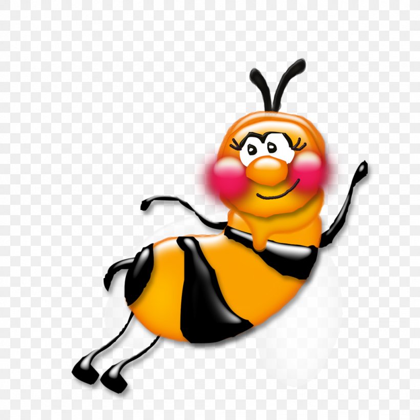 Honey Bee Clip Art Image, PNG, 1024x1024px, Honey Bee, Animated Cartoon, Animation, Bee, Beehive Download Free