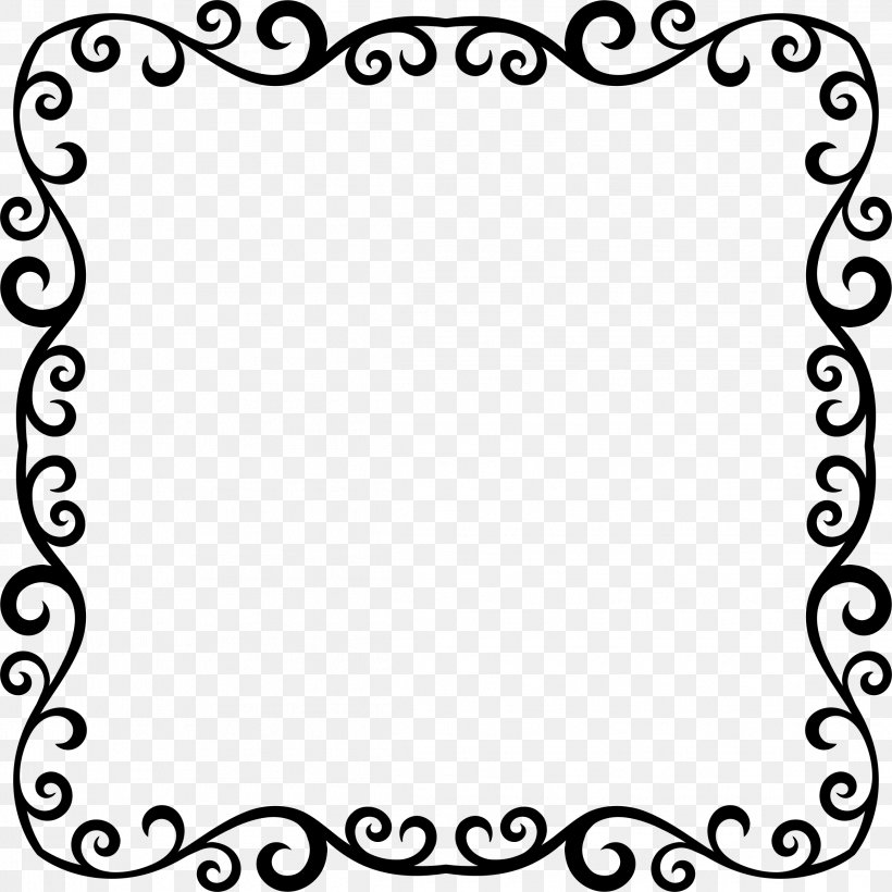 Borders And Frames Picture Frames Clip Art, PNG, 2316x2316px, Borders And Frames, Area, Black, Black And White, Drawing Download Free