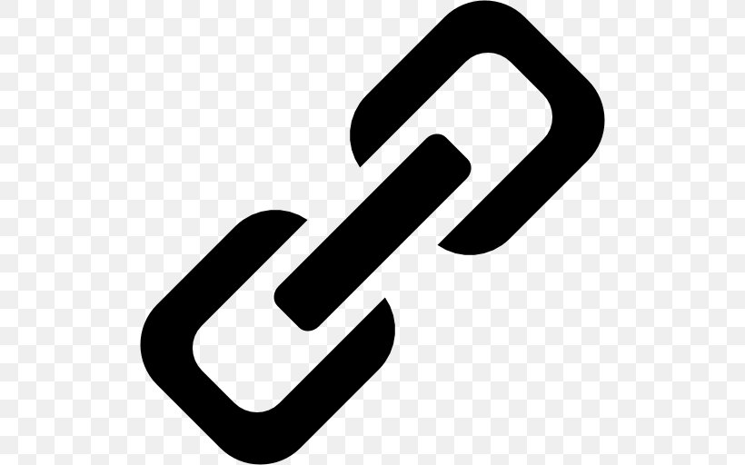 Hyperlink Symbol, PNG, 512x512px, Hyperlink, Area, Black And White, Brand, Logo Download Free