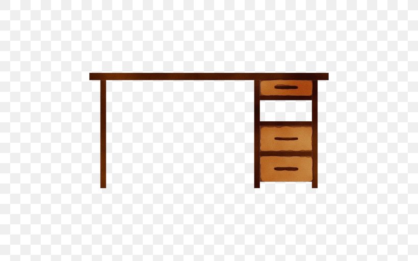 Furniture Desk Table Computer Desk Line, PNG, 512x512px, Watercolor, Chest Of Drawers, Computer Desk, Desk, Drawer Download Free