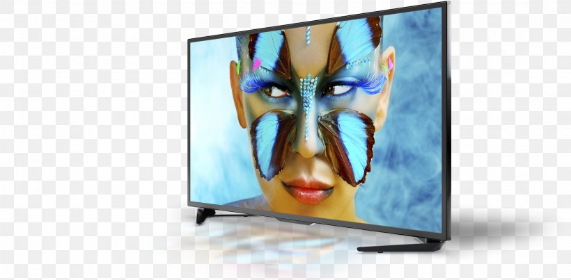 4K Resolution LED-backlit LCD Ultra-high-definition Television Smart TV, PNG, 3026x1488px, 4k Resolution, Advertising, Computer Monitor, Display Advertising, Display Device Download Free