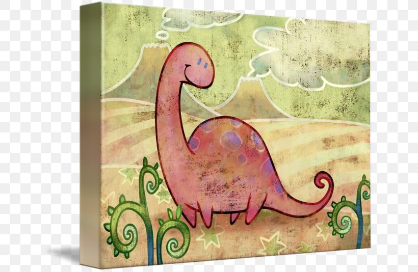 Apatosaurus Gallery Wrap Canvas Art, PNG, 650x534px, Apatosaurus, Art, Canvas, Cuteness, Dinosaur Download Free