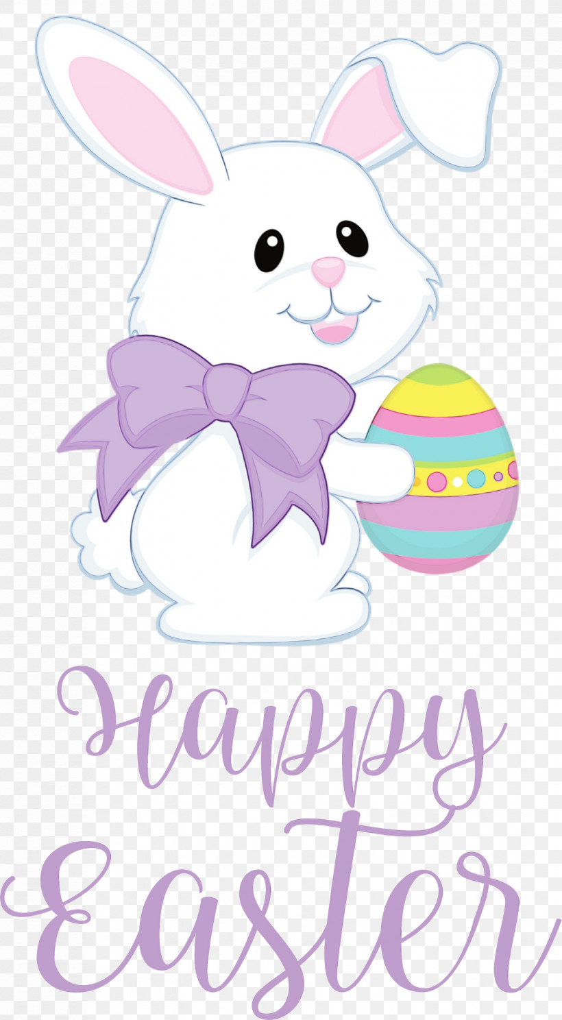 Easter Bunny, PNG, 1653x3000px, Happy Easter Day, Cartoon, Cute Easter, Easter Bunny, Flower Download Free