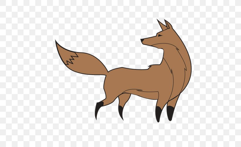 Red Fox Clip Art Vector Graphics Silhouette Royalty-free, PNG, 500x500px, Red Fox, Carnivoran, Deer, Depositphotos, Digital Image Download Free