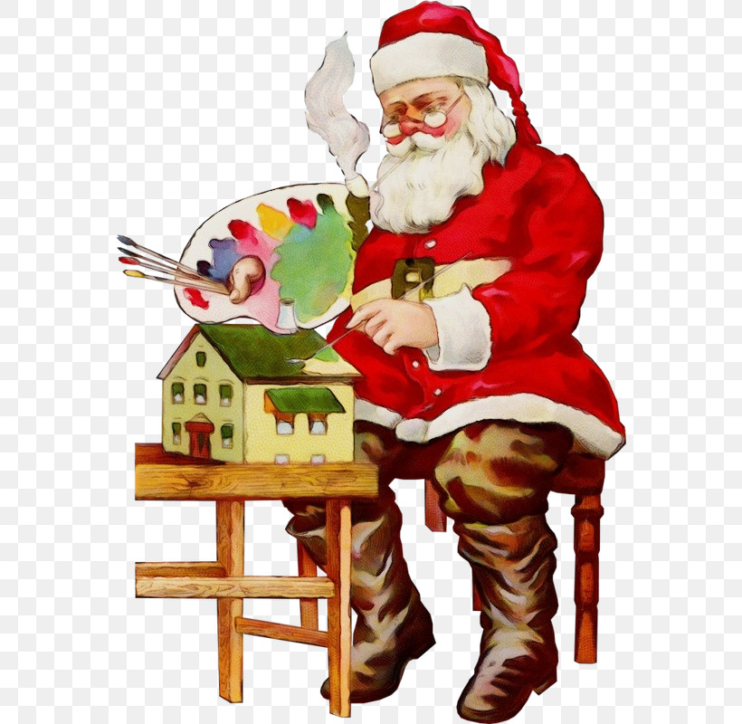 Santa Claus, PNG, 564x800px, Watercolor, Christmas, Christmas Eve, Paint, Santa Claus Download Free