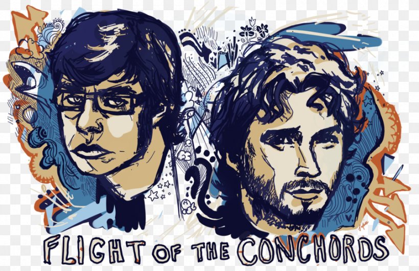 Bret McKenzie Flight Of The Conchords Jemaine Clement T-shirt The Tough Brets, PNG, 900x582px, Watercolor, Cartoon, Flower, Frame, Heart Download Free
