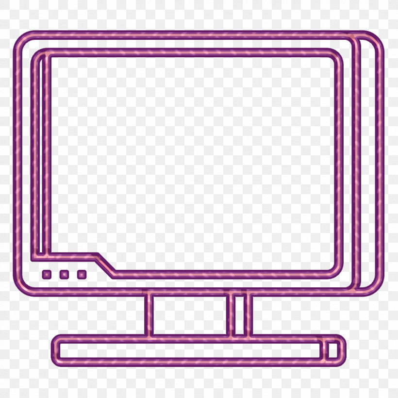 Computer Icon Monitor Icon Screen Icon, PNG, 1090x1090px, Computer Icon, Computer Monitor Accessory, Line, Monitor Icon, Rectangle Download Free