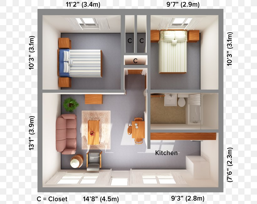 Floor Plan Aggie Village Family Apartments House Studio Apartment, PNG, 800x650px, 3d Floor Plan, Floor Plan, Aggie Village Family Apartments, Apartment, Bedroom Download Free