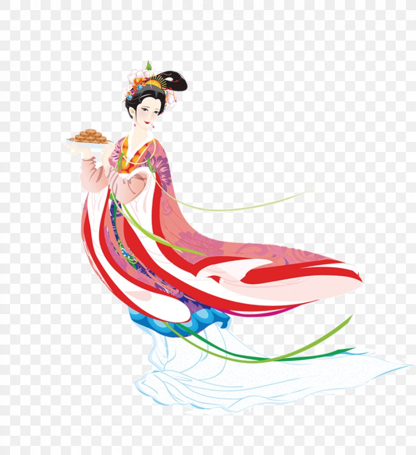 Mooncake Mid-Autumn Festival Chang'e Hou Yi 嫦娥奔月, PNG, 926x1015px, Mooncake, Art, Chinese Mythology, Festival, Fictional Character Download Free