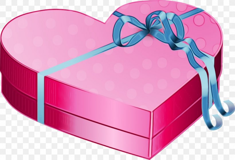 Pink Ribbon Heart Turquoise Aqua, PNG, 960x655px, Watercolor, Aqua, Box, Gift Wrapping, Heart Download Free