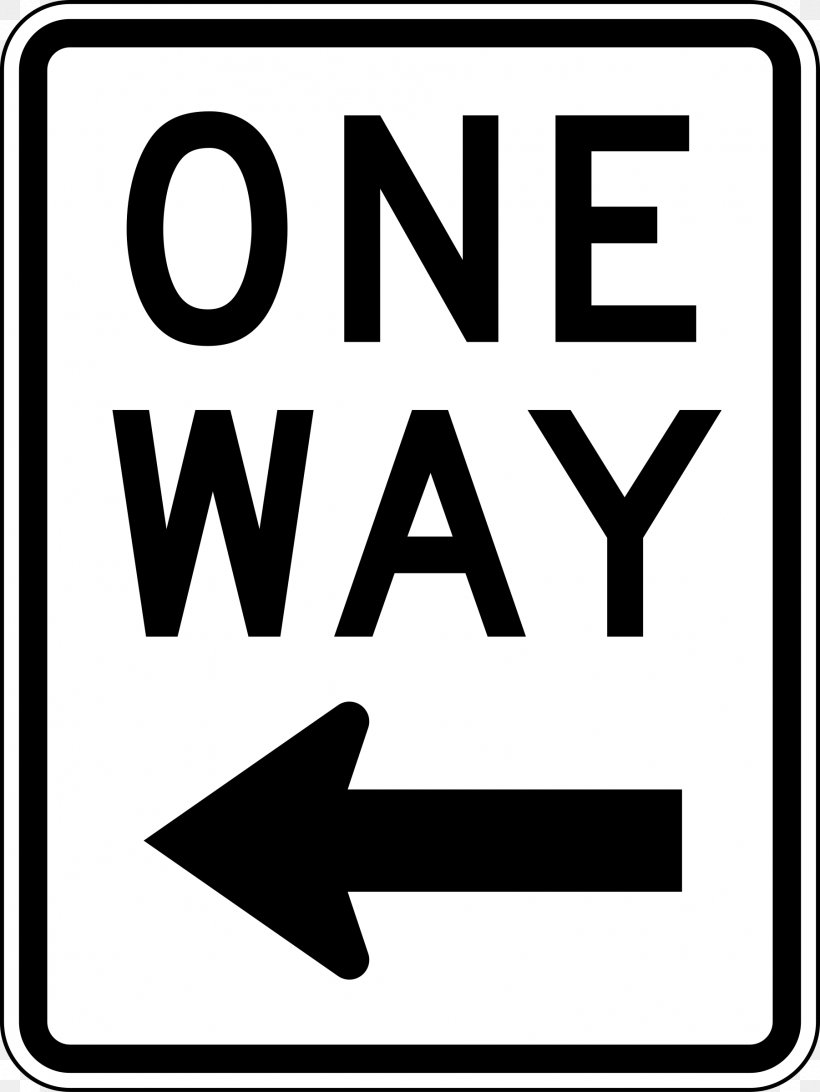 Traffic Sign One-way Traffic Manual On Uniform Traffic Control Devices Arrow, PNG, 1802x2400px, Traffic Sign, Area, Black, Black And White, Brand Download Free