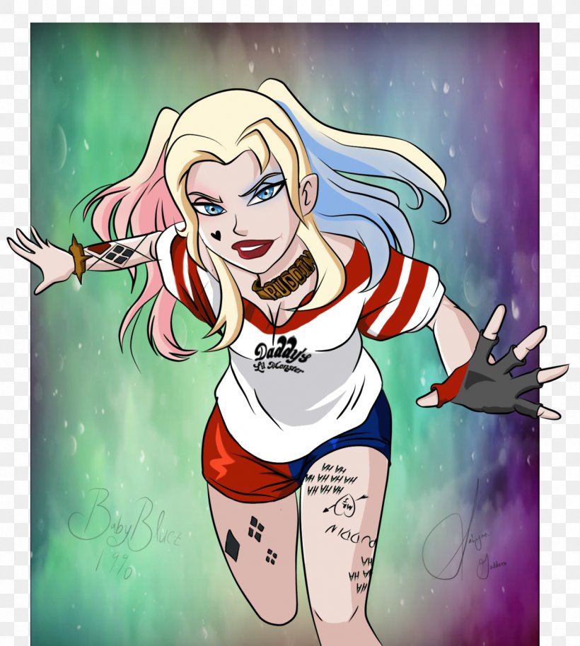 Harley Quinn Batman Joker Suicide Squad Comics, PNG, 1280x1427px, Watercolor, Cartoon, Flower, Frame, Heart Download Free