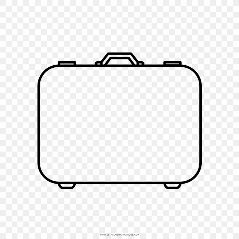 Suitcase Drawing Coloring Book Baggage Travel, PNG, 1000x1000px, Suitcase, Area, Auto Part, Bag, Baggage Download Free