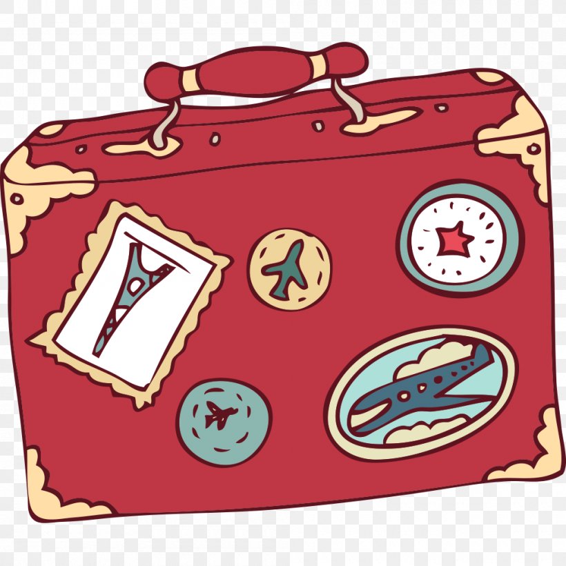 Suitcase Travel Animation, PNG, 1000x1000px, Suitcase, Animation, Area, Drawing, Pink Download Free