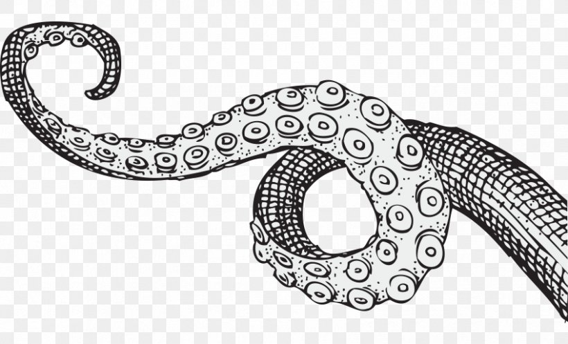 Drawing Tentacle PicsArt Photo Studio White Color, PNG, 848x514px, Drawing, Beer, Black, Black And White, Body Jewellery Download Free