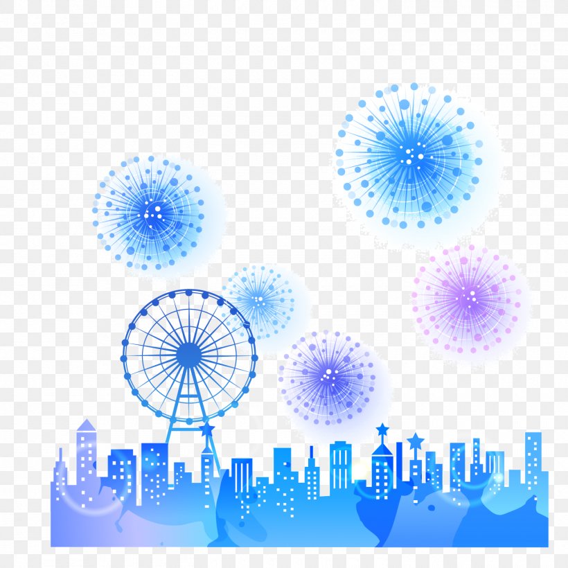 Ferris Wheel Illustration, PNG, 1500x1500px, Ferris Wheel, Azure, Blue, Color, Point Download Free
